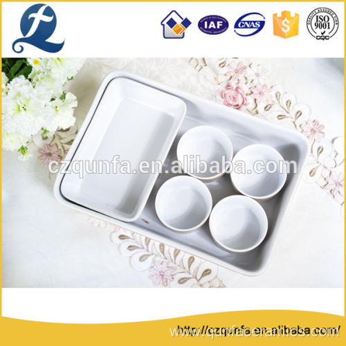 Factory wholesale oven safe ceramic bread baking tray